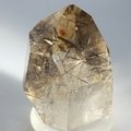 Rutilated Smoky Quartz Polished Point ~5 x 4.5cm