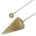 Rutilated Quartz Crystal Pendulum