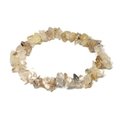 Rutilated Quartz Gemstone Chip Bracelet