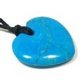 Scorpio Birthstone Necklace - Turquoise Howlite Heart