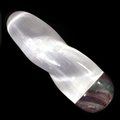 Selenite & Rainbow Fluorite Spiral Massage Wand ~90 x 29mm