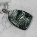 Seraphinite Gemstone Pendant ~28mm