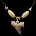 Shark Tooth Necklace (Brown Cord)