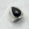 Sheen Obsidian 925 Sterling Silver Ring~7 US / O UK