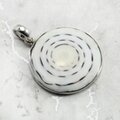 Shiva Shell & Sterling Silver Pendant ~35-40mm