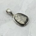 Shungite 925 Silver Pendant ~17mm