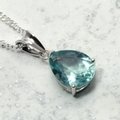 Siberian Blue Spinel Teardrop Pendant ~11mm