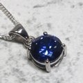 Siberian Quartz Tanzanite Round Pendant ~10mm