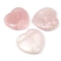 Side Drilled Rose Quartz Hearts - 30mm