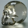 Smoky Citrine Crystal Skull ~74x58mm