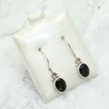 Smoky Quartz 925 Silver Drop Earrings ~13mm