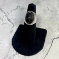 Smoky Quartz Oval 925 Sterling Silver Ring~7 US / O UK
