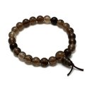 Smoky Quartz Power Bead Bracelet