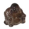 Smoky Quartz Sitting Buddha Statue