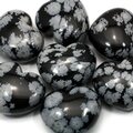 Snowflake Obsidian Crystal Heart ~45mm