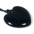 Obsidian Heart Necklace 'Safety'