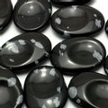 Snowflake Obsidian Thumb Stone ~40mm