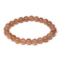 Strawberry Quartz 8mm Round Bead Bracelet