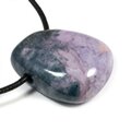 Sugilite Drilled Tumblestone with Cord  ~27x19mm