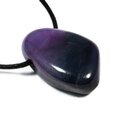 Sugilite Drilled Tumblestone with Cord  ~28x17mm