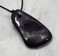 Sugilite Drilled Tumblestone with Cord  ~47mm