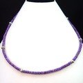 Sugilite Roundel Bead Necklace (AA Grade) ~19"