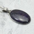 Sugilite Oval 925 Silver Pendant ~34mm