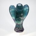 Superior Extra Large Rainbow Fluorite Angel ~93mm