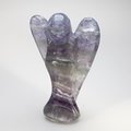 Superior Extra Large Rainbow Fluorite Angel ~95mm