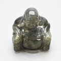 Superior Labradorite Sitting Buddha Statue ~52mm