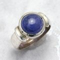 Tanzanite & Silver Ring ~ 8 US Ring Size , Q UK Ring Size