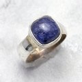 Tanzanite & Silver Ring ~ 8 US Ring Size , Q UK Ring Size