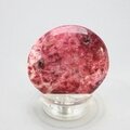 Thulite Polished Flat Stone ~41mm