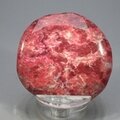 Thulite Polished Flat Stone ~45mm