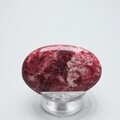 Thulite Polished Flat Stone ~45mm