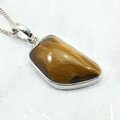 Tiger Eye 925 Silver Pendant ~30mm