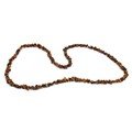 Tiger Eye Gemstone Chip Necklace ~ 35"