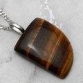 Tiger Eye Gemstone Pendant ~31mm