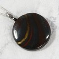 Tiger Iron Gemstone Pendant  ~26mm
