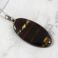 Tiger Iron Gemstone Pendant  ~35mm