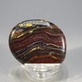 Tiger Iron Polished Flat Tumblestone ~36mm