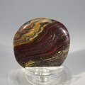 Tiger Iron Polished Flat Tumblestone ~36mm