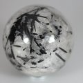 SUPERB Tourmalinated Quartz Crystal Sphere ~64mm