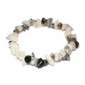 Tourmalinated Quartz Gemstone Chip Bracelet