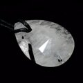 Tourmalinated Quartz Pendant & Wax Cotton Cord ~34mm