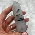 Tourmalinated Quartz Polished Point  ~93mm