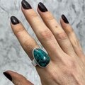 Turquoise 925 Sterling Silver Ring~8.5 US / Q 3/4 UK