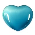 Turquoise Cat's Eye Heart ~45mm