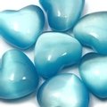 Turquoise Cat's Eye Heart ~45mm