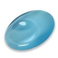 Turquoise Cat's Eye Thumb Stone ~40mm